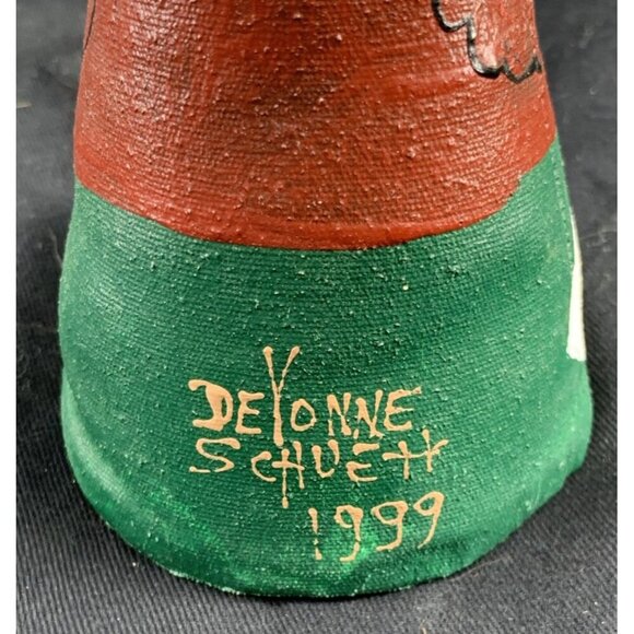 DeVonne Schuett School Teacher Canvas Figurine Artisan Handmade 6.5" NWT - Picture 6 of 10